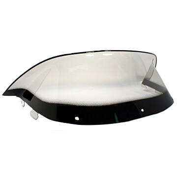 450-240-03 - Polaris Low 9-1/2" Windshield Graphic Smoke. New Generation Style Hood.