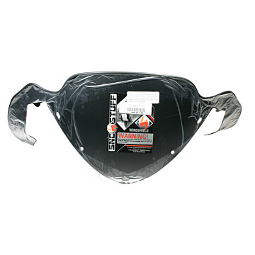 450-261-50 - Polaris X-Low 10" Solid Black Windshield for many IQ chassis Snowmobiles.