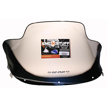 479-201-03 - Polaris High 16-1/2" Flared Windshield  Black Graphics on Smoke. New Generation Style Hood.