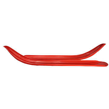 501-201-82 - Polaris Ski Skins 3/16" Red. (Pair). Fits 93-01 Steel Skis.