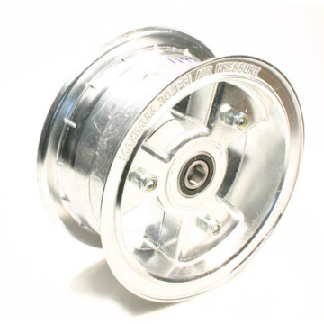 AZ1193 - 6" Aluminum Wheel, 3" wide, 5/8" ID Bearing