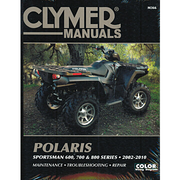 CM366 - 02-10 Polaris Sportsman 600, 700 & 800 series Repair & Maintenance manual.