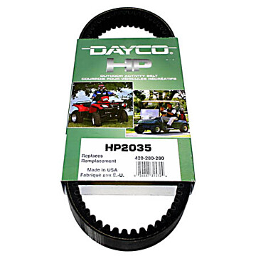 HP2035 - Dayco High Performance ATV Belt. Fits Bombardier / Can-Am 330 and 400 models.