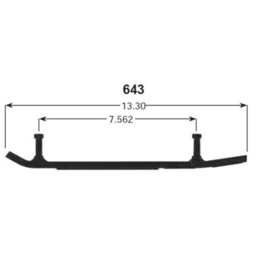 WB-000-643 - Spi Defender Hard Weld Wearbar for 2013-2020 Yamaha Apex, FX Nytro,Venture, Sidewinder, Vector & Phazer Snowmobiles